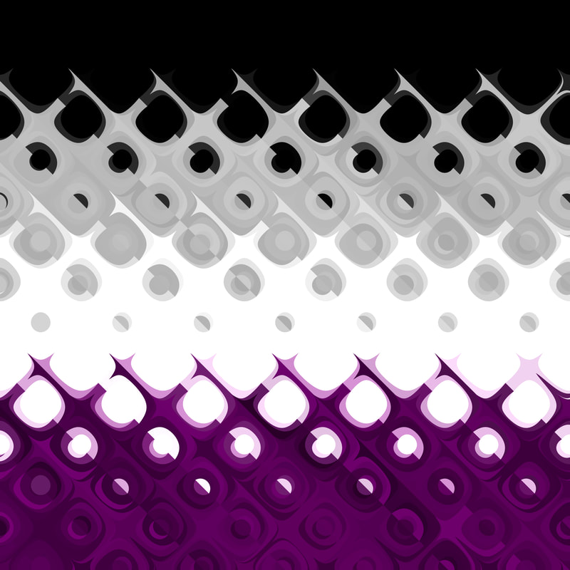 funky abstract asexual pride flag background
