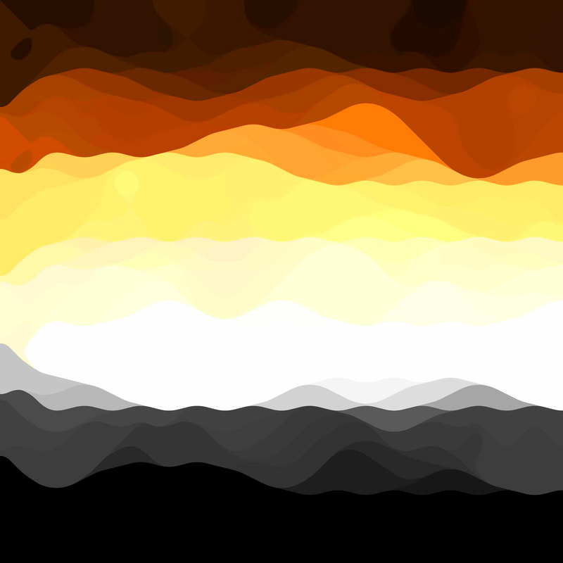 Funky Squiggly Abstract Bear Pride Flag