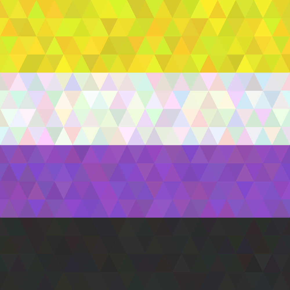 Abstract Nonbinary Pride Flag