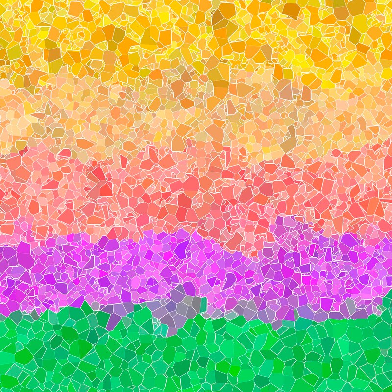 Funky Mosaic Abstract Noungender Pride Flag