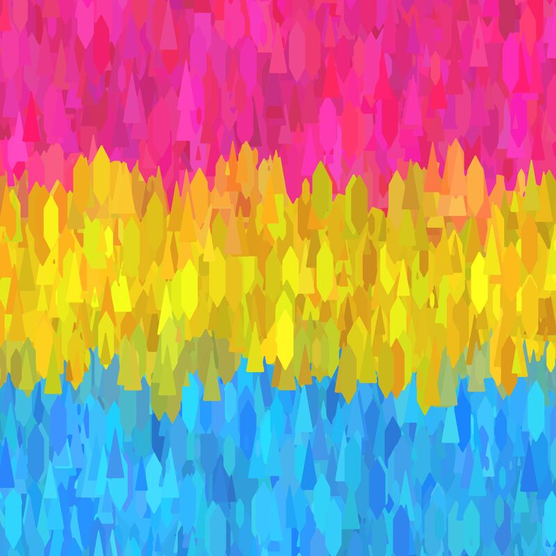 geometric abstract pansexual pride flag background
