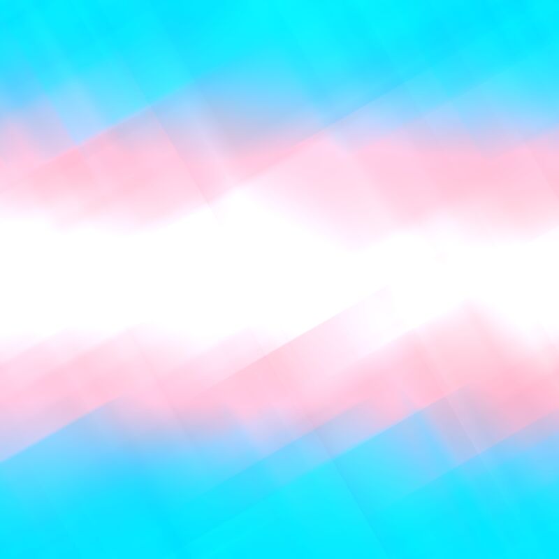 blurry abstract transgender pride flag background